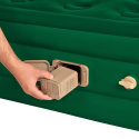 Dvouosobová nafukovací matrace NILS Camp NC2808 s vestavěnou pumpou zelená 200x145x35 cm